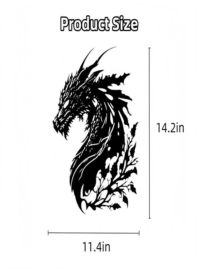 DAECHAO Dragon Metal Wall Decor Medieval Fantasy Art for Bedroom Living Room Office Man Cave, Room Decorations for Men Ideal Gifts for Dragon Lovers - Image 2