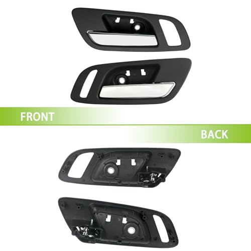 omoZone 2pcs Interior Door Handles Front Left &Right Side Black Compatible with 2007-2014 Chevy Silverado Avalanche Suburban Tahoe, GMC Sierra Yukon Replaces 22855617 81188 15935954 - Image 5