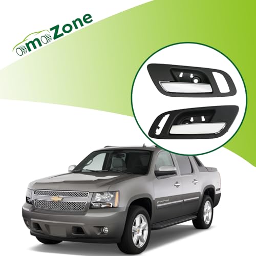 omoZone 2pcs Interior Door Handles Front Left &Right Side Black Compatible with 2007-2014 Chevy Silverado Avalanche Suburban Tahoe, GMC Sierra Yukon Replaces 22855617 81188 15935954 - Image 2