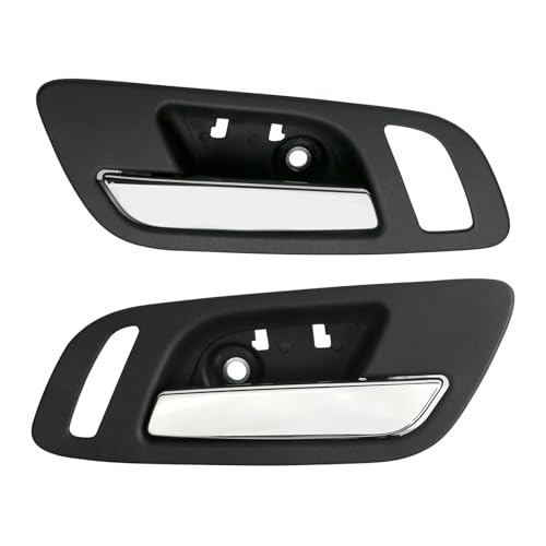 omoZone 2pcs Interior Door Handles Front Left &Right Side Black Compatible with 2007-2014 Chevy Silverado Avalanche Suburban Tahoe, GMC Sierra Yukon Replaces 22855617 81188 15935954 - Image 1