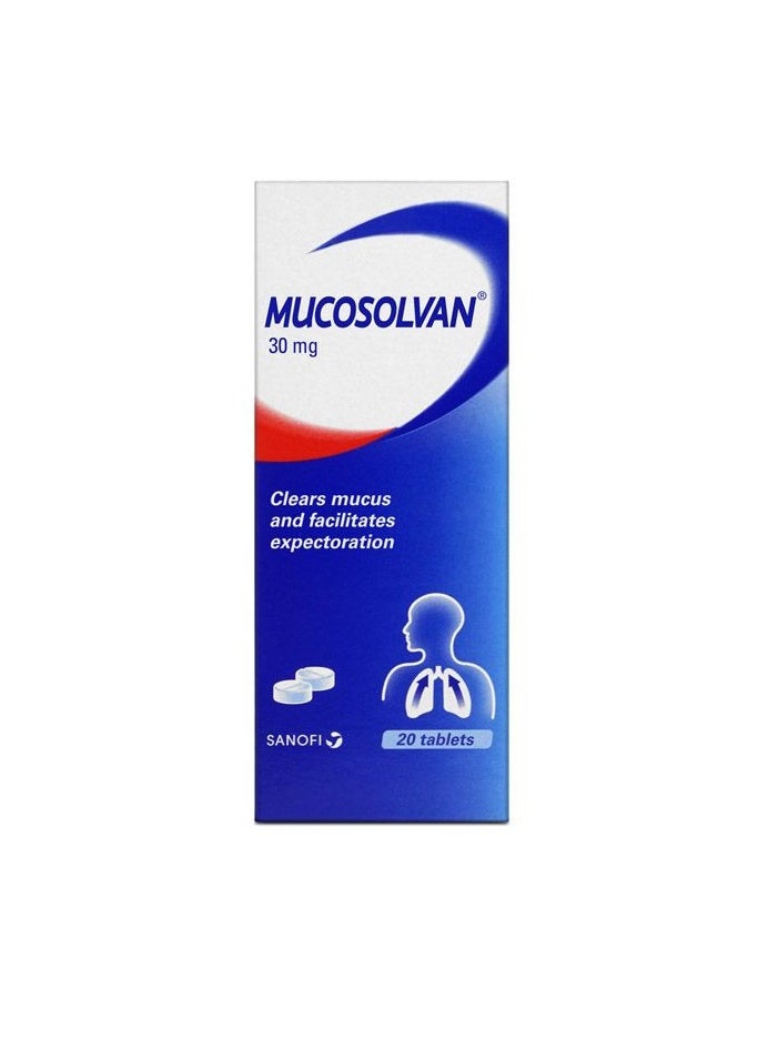sanofi Mucosolvan 30mg Tablets 20s  - Image 1