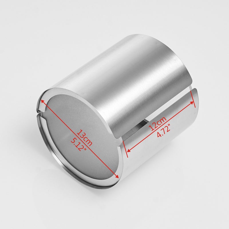 JunSun Cat Proof Toilet Paper Holder Dog Proof Toilet Paper Roll Holder Pet Proof TP Holder Anti-Cat TP Roll Holder TP Roll Keeper Protector Round Enclosed Wall Mounted Stainless Steel Brushed Nickel - Image 5