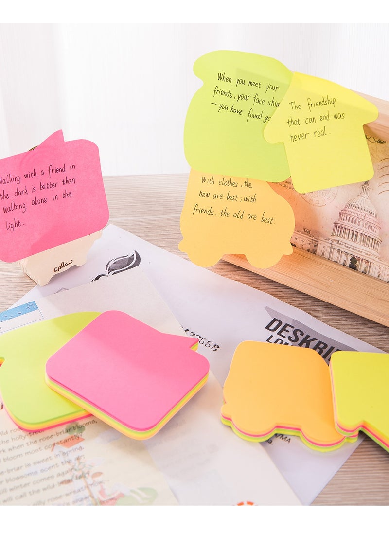 Deli 80-Piece Fancy Shaped Sticky Notes Multicolour  - Image 2