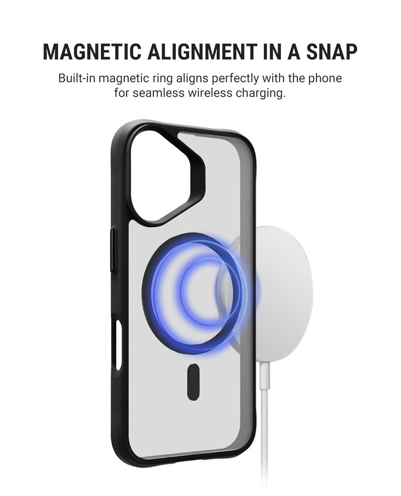 Daily Objects حافظة بولي كربونات لجهاز آيفون 16 متوافقة مع شحن ماج-سيف اللاسلكي، غلاف خلفي هجين رقيق ومضاد للصدمات - Image 2