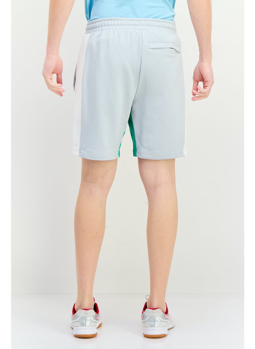 PUMA Men Sportswear Fit Color Blocked Training Shorts, Platinum Grey  - Image 3