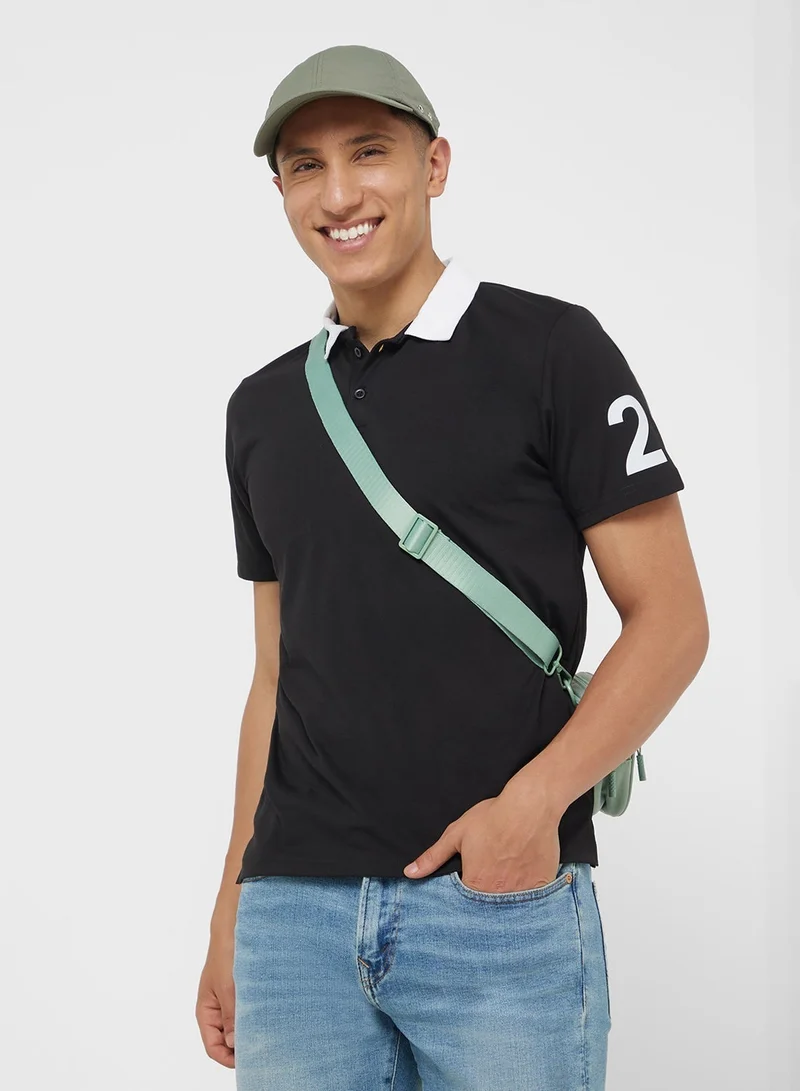 سفنتي فايف تيشيرت بولو كاجوال