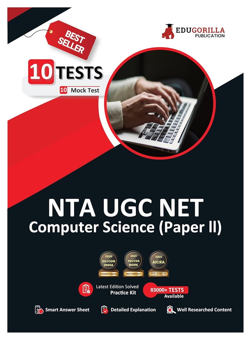 NTA UGC NET/JRF Computer Science Book 2024 - Concerned Subject : Paper II (English Edition) - 10 Mock Tests (1000 Solved Questions) with Free Access to Online Tests