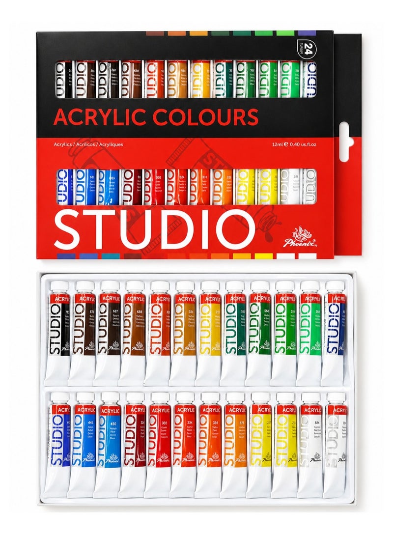 Phoenix Acrylic colors 24 (12ml) - Image 1