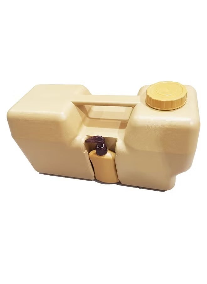 Generic 30-Liter Water Tank for Camping with Faucet and Soap Dispenser, Plastic Water Container. 
