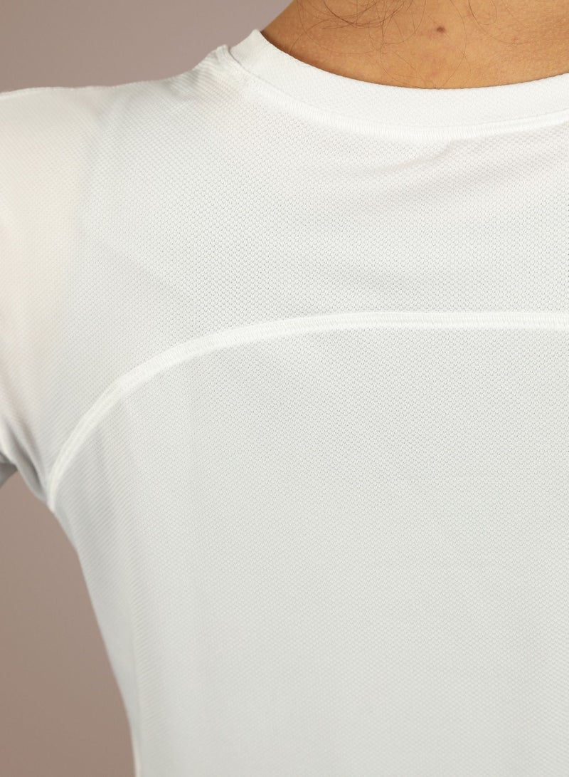 THUGFIT Whirlwind Ladies Tshirt White - Image 4