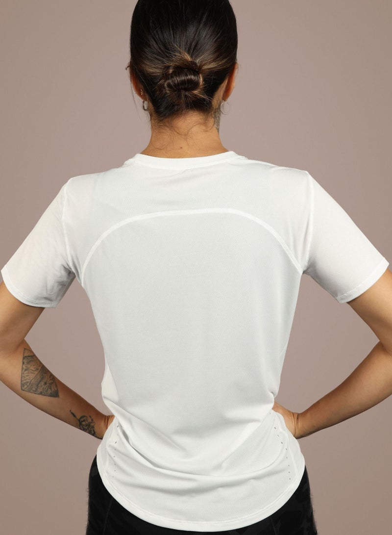 THUGFIT Whirlwind Ladies Tshirt White - Image 3