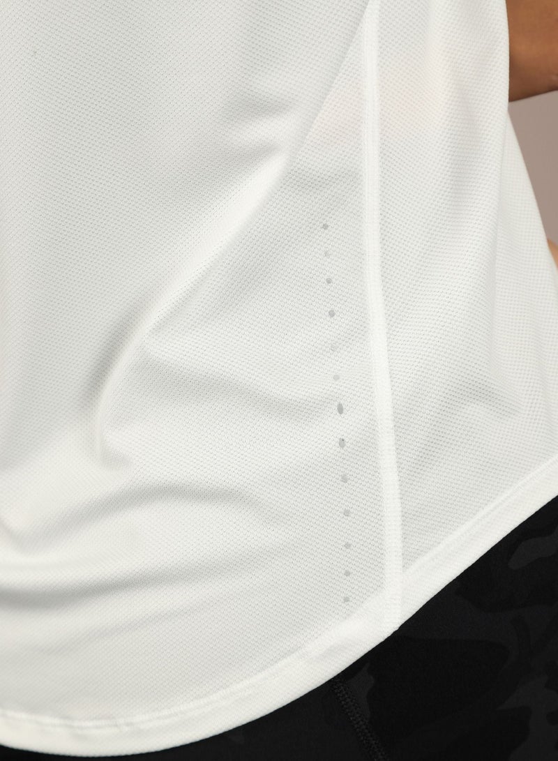 THUGFIT Whirlwind Ladies Tshirt White - Image 5