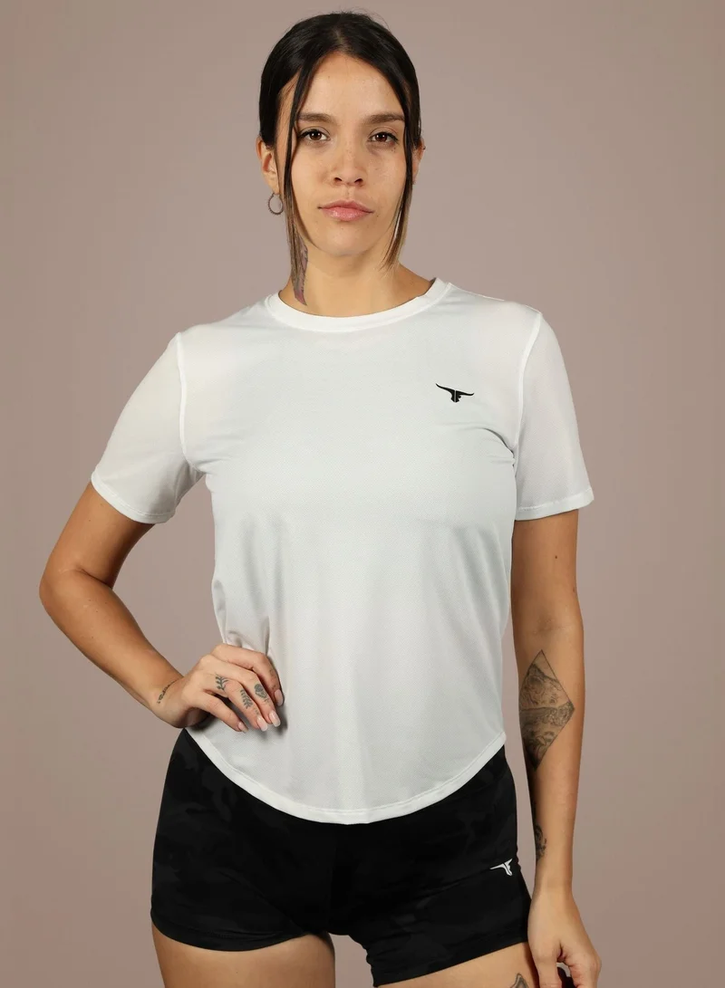 THUGFIT Whirlwind Ladies Tshirt White