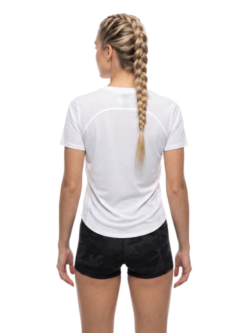 THUGFIT Whirlwind Ladies Tshirt White - Image 2
