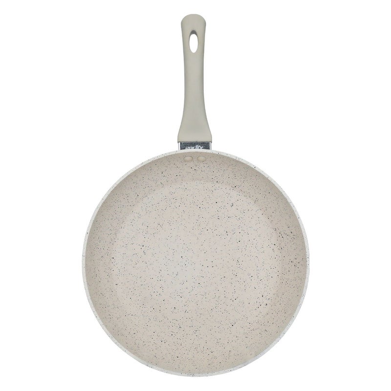 Rocky Granite Frying Pan, 28 cm - Cream - Image 3