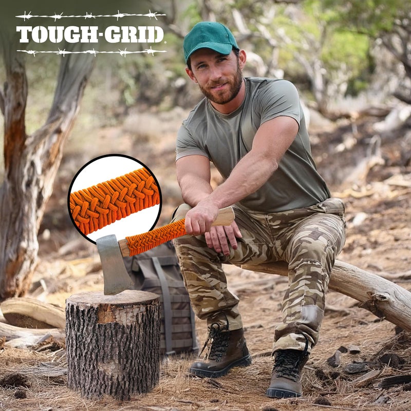 TOUGH-GRID Premium 750lb Paracord Rope - Made in USA - 100% Nylon Type IV Mil-Spec - UV & Abrasion Resistant - Heavy Duty Strands - Outdoor Survival Rope - Used by US Military - 200 ft - Camo Green - Image 3