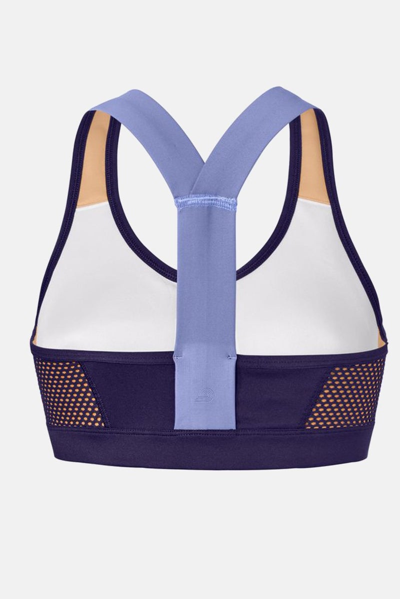 Tchibo صدرية رياضية غير مبطنة ذات نقشة للنساء، بنفسجي/برتقالي - Image 3