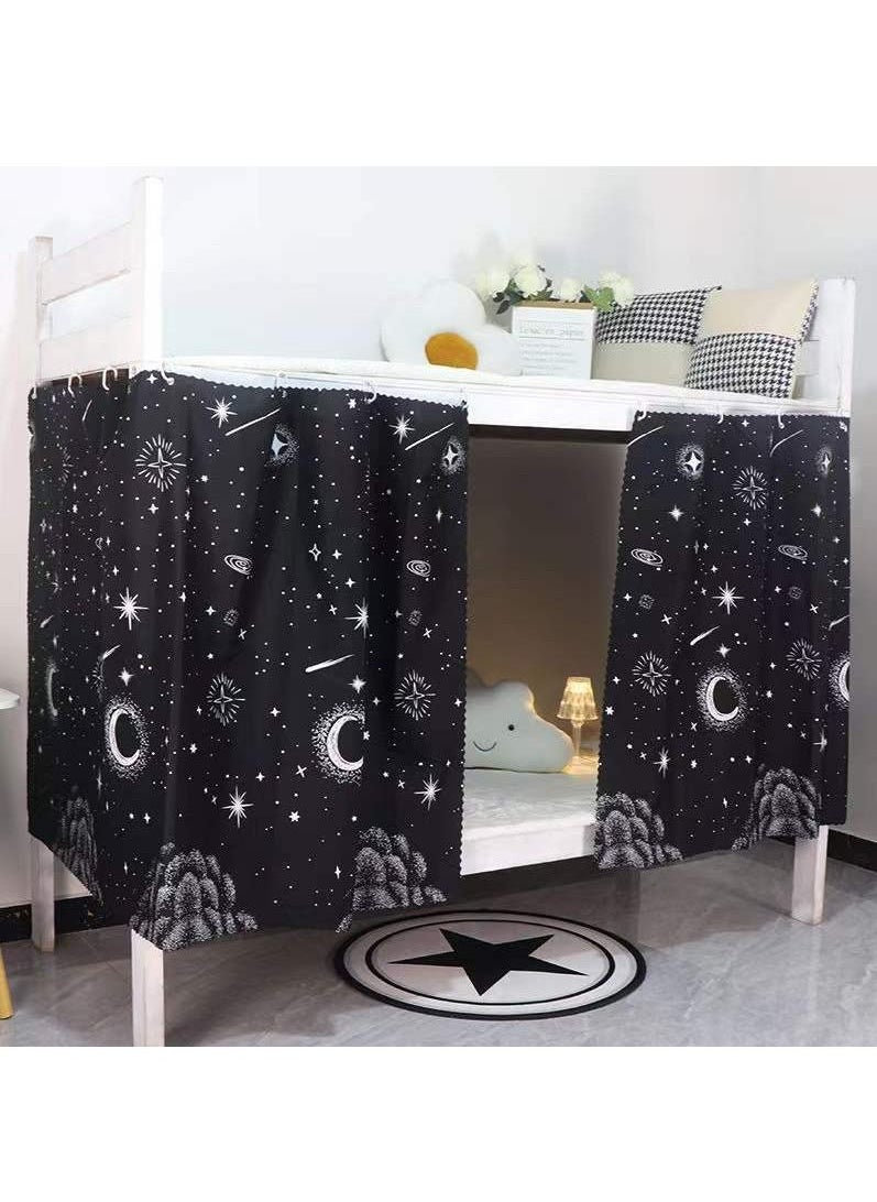FASHION HOME - Dorm Home Bunk Bed Curtains Single Sleeper Canopy Blackout Cloth Curtain Shading Bedding Junior Students College Home Drapery 1pc - Image 1