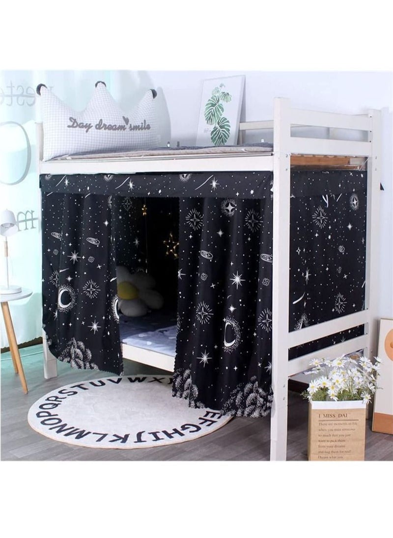 FASHION HOME - Dorm Home Bunk Bed Curtains Single Sleeper Canopy Blackout Cloth Curtain Shading Bedding Junior Students College Home Drapery 1pc - Image 1