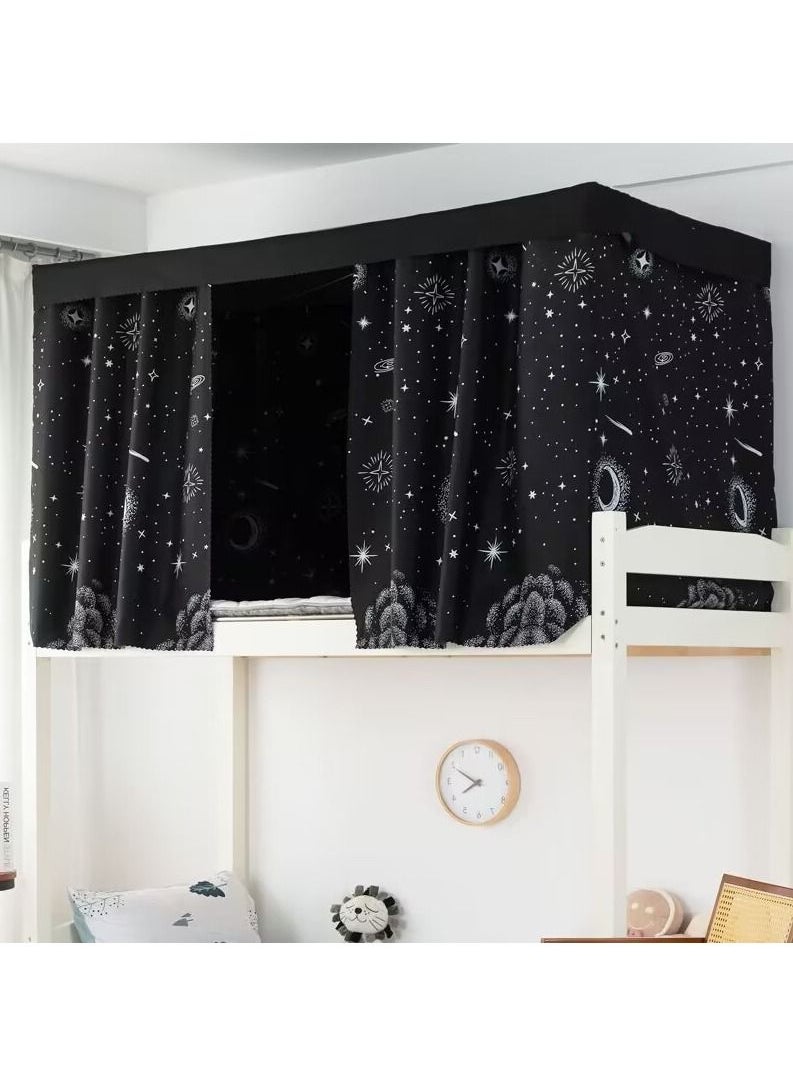 FASHION HOME - Dorm Home Bunk Bed Curtains Single Sleeper Canopy Blackout Cloth Curtain Shading Bedding Junior Students College Home Drapery 1pc - Image 1