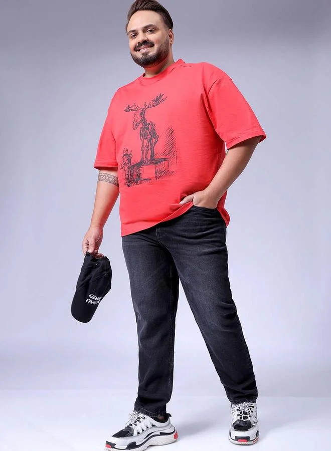 Take Two Black Plus Size Men Regular Fit Black Jeans By Hardsoda for Men | Best Price UAE