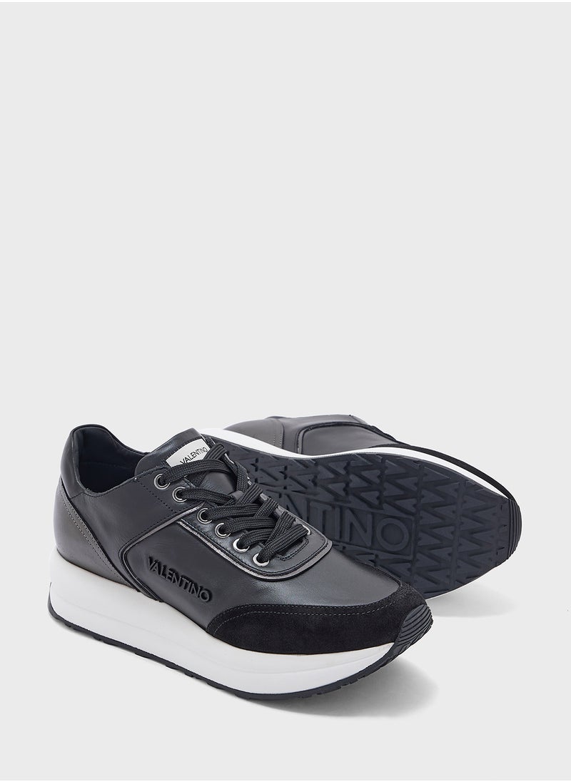 VALENTINO BY MARIO VALENTINO Lace Up Low Top Sneakers  - Image 3