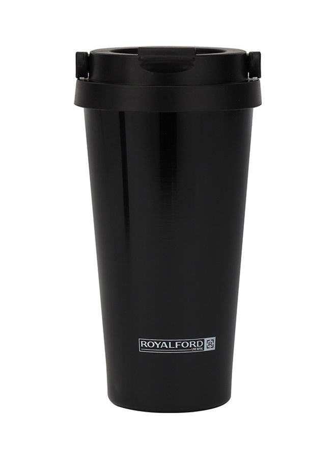 Royalford Stainless Steel Vacuum Tumbler Black 450ml - Image 2