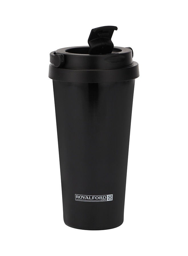 Royalford Stainless Steel Vacuum Tumbler Black 450ml - Image 1