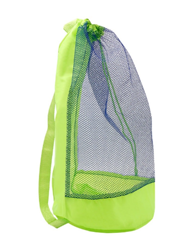 Generic backpack Toys Organizer Portable Outdoor Beach Mesh Bag Children Sand Away Foldable Kids Beach Toys Clothes Bags Toy Storage Sundries Organiser Bag 
