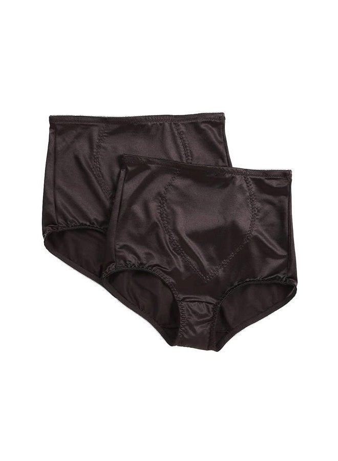 Bali Women's Shapewear Brief, Black/Black, 3XL - Image 1
