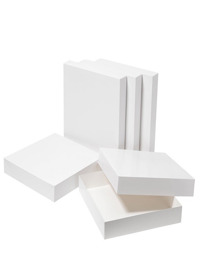 Mefleet 12x12x2 Inches Large Gift Boxes with Lids 10 Pack Flat Square Shirt Clothes Scarf Box for Christmas Presents, Holidays, Birthday, Wedding Gift Wrapping White - Image 1
