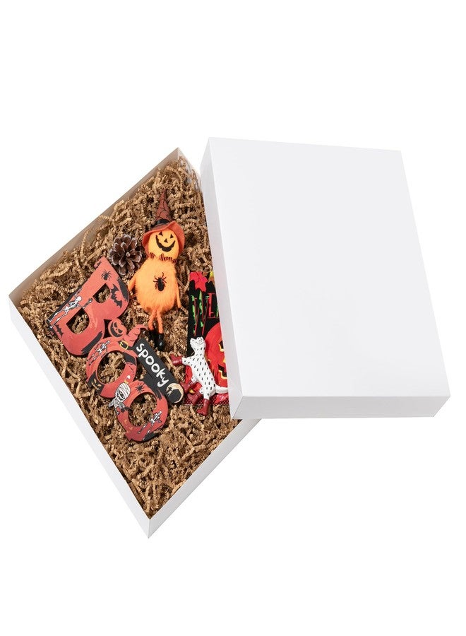 Mefleet 12x12x2 Inches Large Gift Boxes with Lids 10 Pack Flat Square Shirt Clothes Scarf Box for Christmas Presents, Holidays, Birthday, Wedding Gift Wrapping White - Image 3