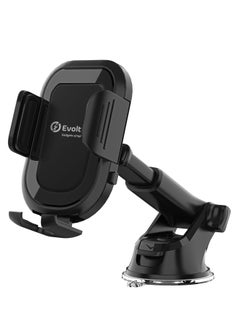 CH-100 Universal 360 Degree Adjustable Windscreen And Dashboard Smartphone Holder Compatible With All Smartphone Device