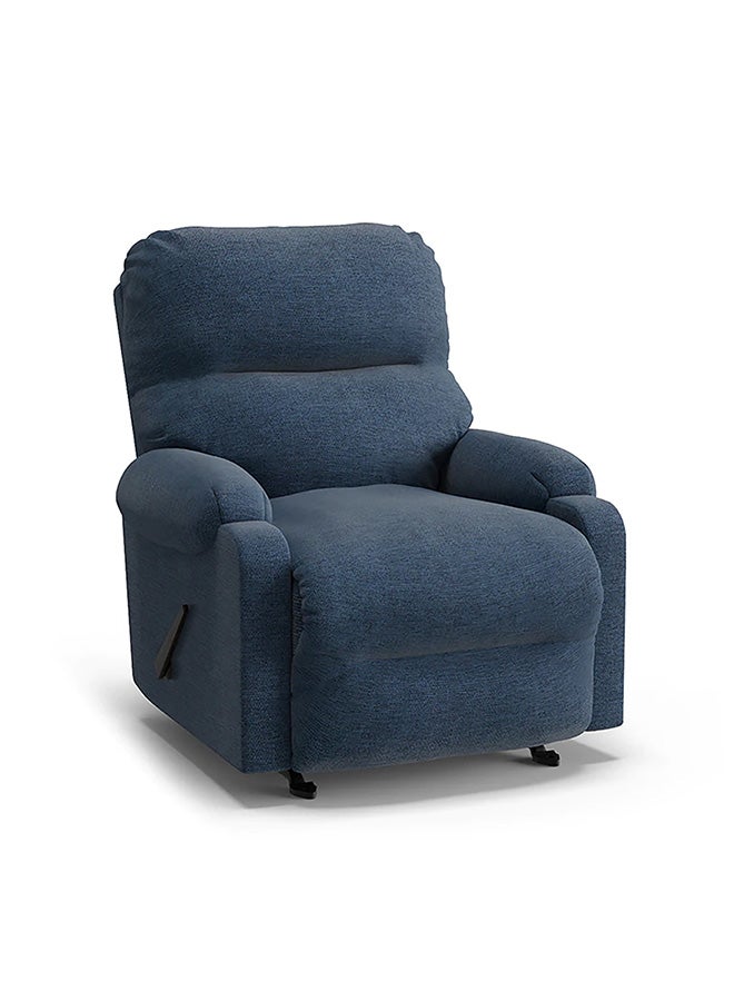 Karin Recliner Chair – Comfortable Fixed Design, 1-Year Warranty – Blue Color