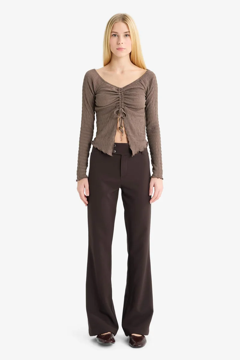 Defacto Flare Fit Regular Waist Pants