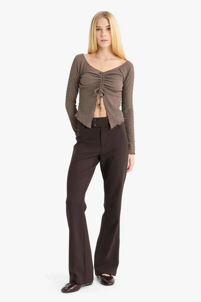 Defacto Flare Fit Regular Waist Pants