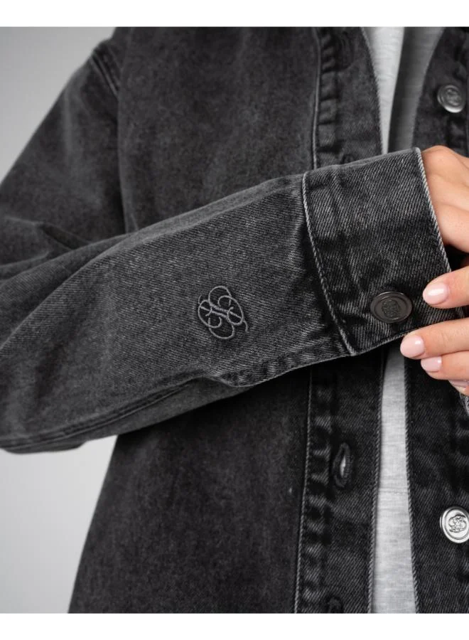 Prohibited Faded Grey Northbound Denim Shirt  | Best Price UAE