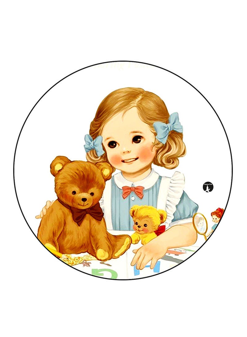 RKN Girl Printed Mouse Pad  Multicolour