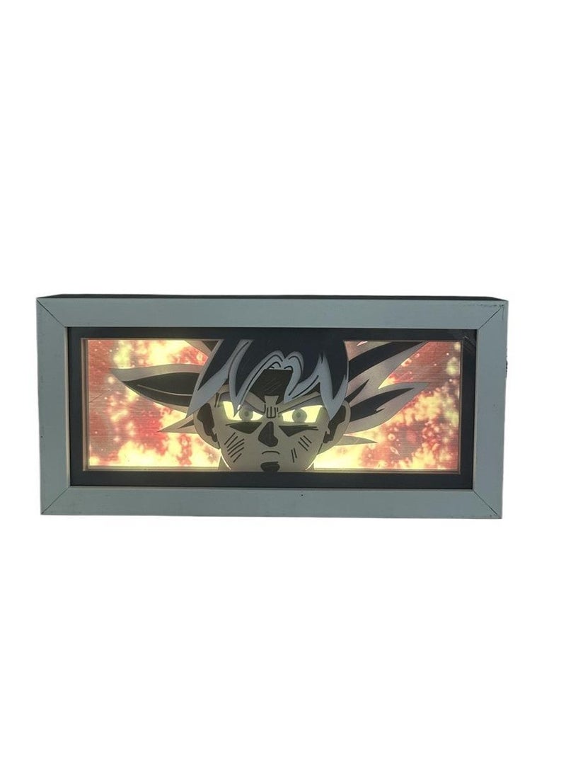 General - Paper Sculpture Lantern, Dragon Ball Freedom Extreme Gong Multi-color RGB Remote Control Paper Sculpture Lantern, Anime Peripheral Night Light, Gifts for Anime Fans and Children - Image 1