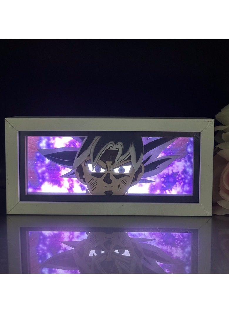 General - Paper Sculpture Lantern, Dragon Ball Freedom Extreme Gong Multi-color RGB Remote Control Paper Sculpture Lantern, Anime Peripheral Night Light, Gifts for Anime Fans and Children - Image 1