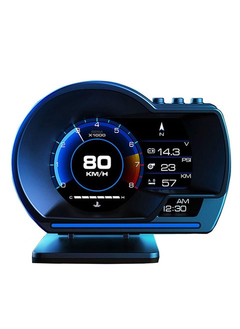 A500 Car HUD Display, OBD+GPS Smart Gauge High Definition Speedometer Car Diagnostic Tool, OBD Fault Code Elimination Safe Driving Computer, Overspeed Fault Alarm, for All Vehicles