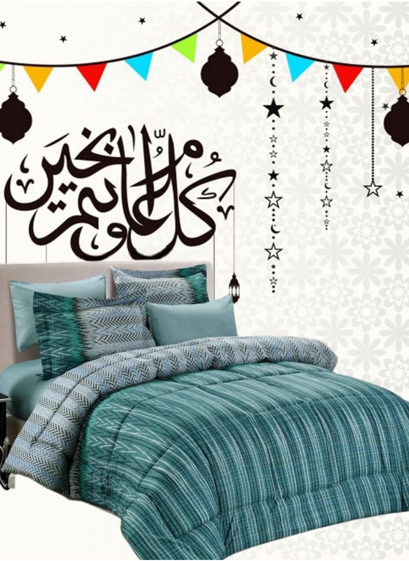 ماركة غير محددة لحاف مكون من 4 قطع لشخص ونصف، موديل SZ_12  - Image 1