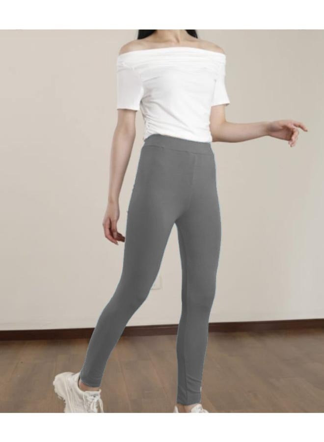 Women's Petite Leggings  Size Light-Weight Breathable Cotton-Spandex KU405  - Image 1