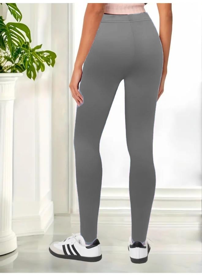 Women's Petite Leggings  Size Light-Weight Breathable Cotton-Spandex KU405  - Image 2