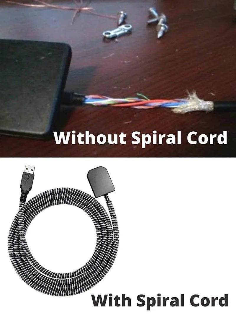 Cerlink Spiral Cable Charger Protectors Data Cable Saver Charging Cord Protective Cable Cover Headphone MacBook Laptop Earphone Cell Phone (Pack of-1) - Image 4