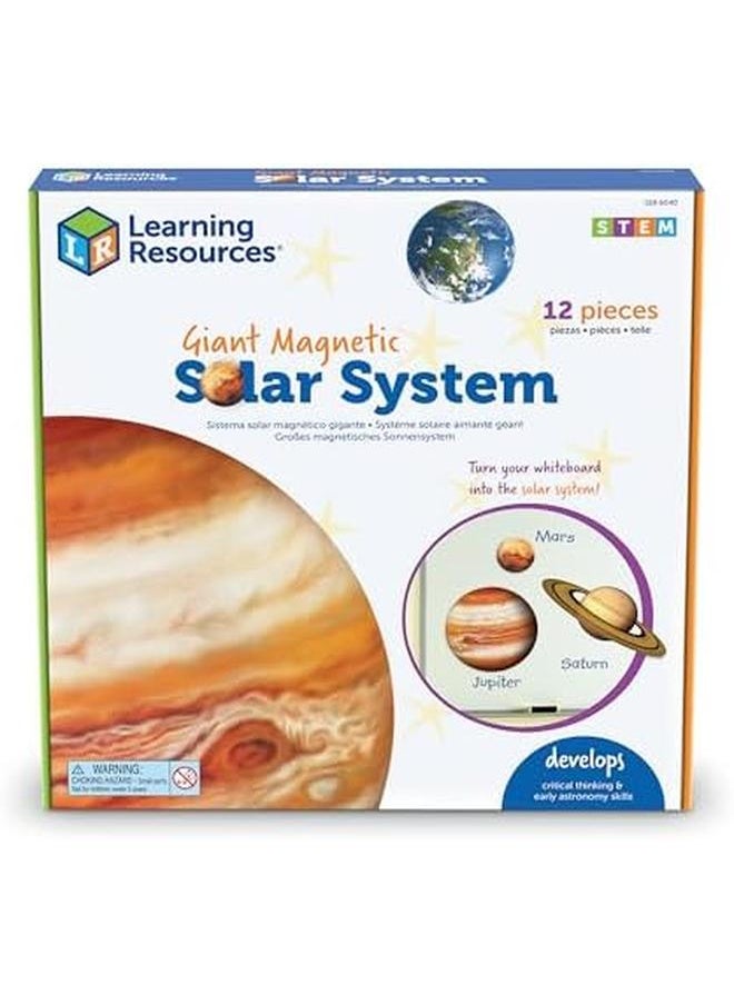 Learning Resources Giant Magnetic Solar System Whiteboard Display 12 Piece Set Ages 5 Plus  - Image 4