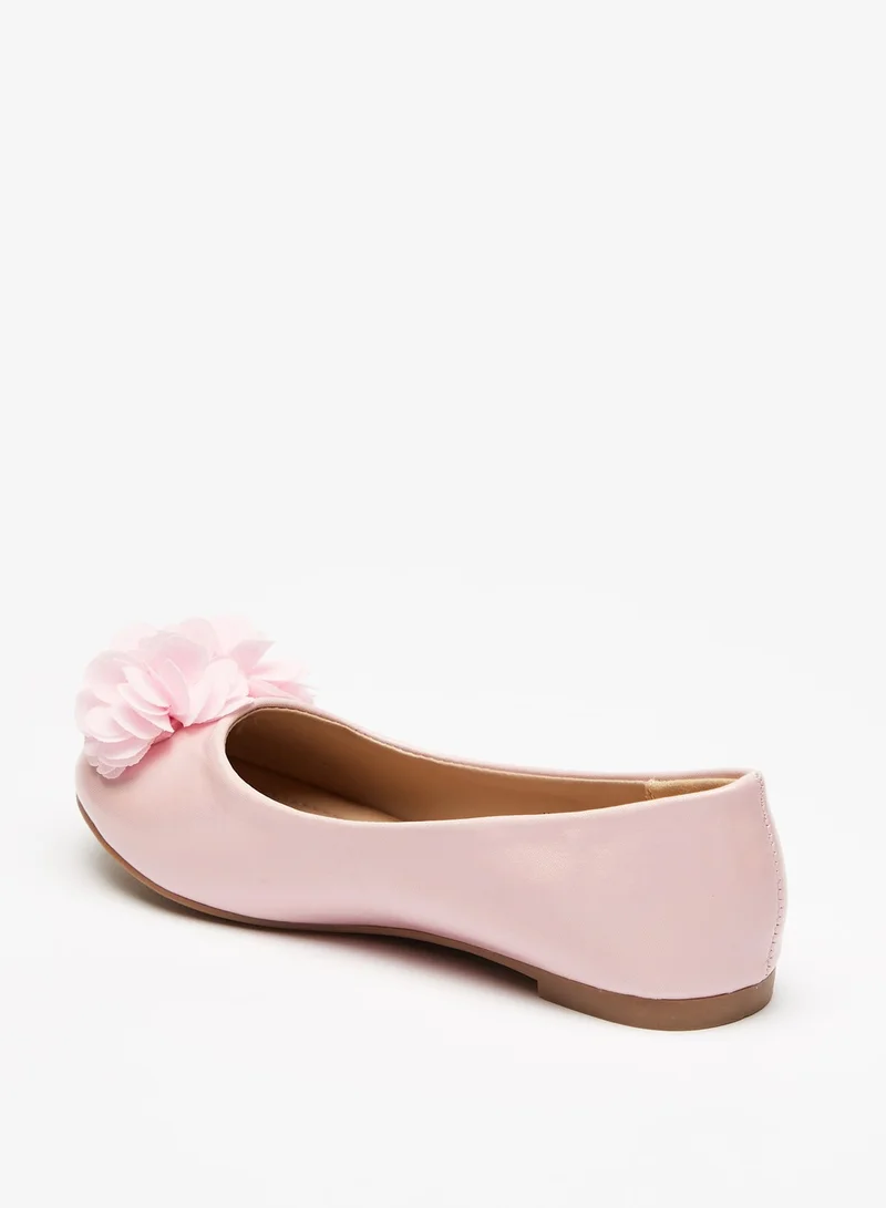 Flora Bella By Shoexpress Girls Flora Bella Applique Detail Slip On Ballerina Shoes Ramadan Collection
