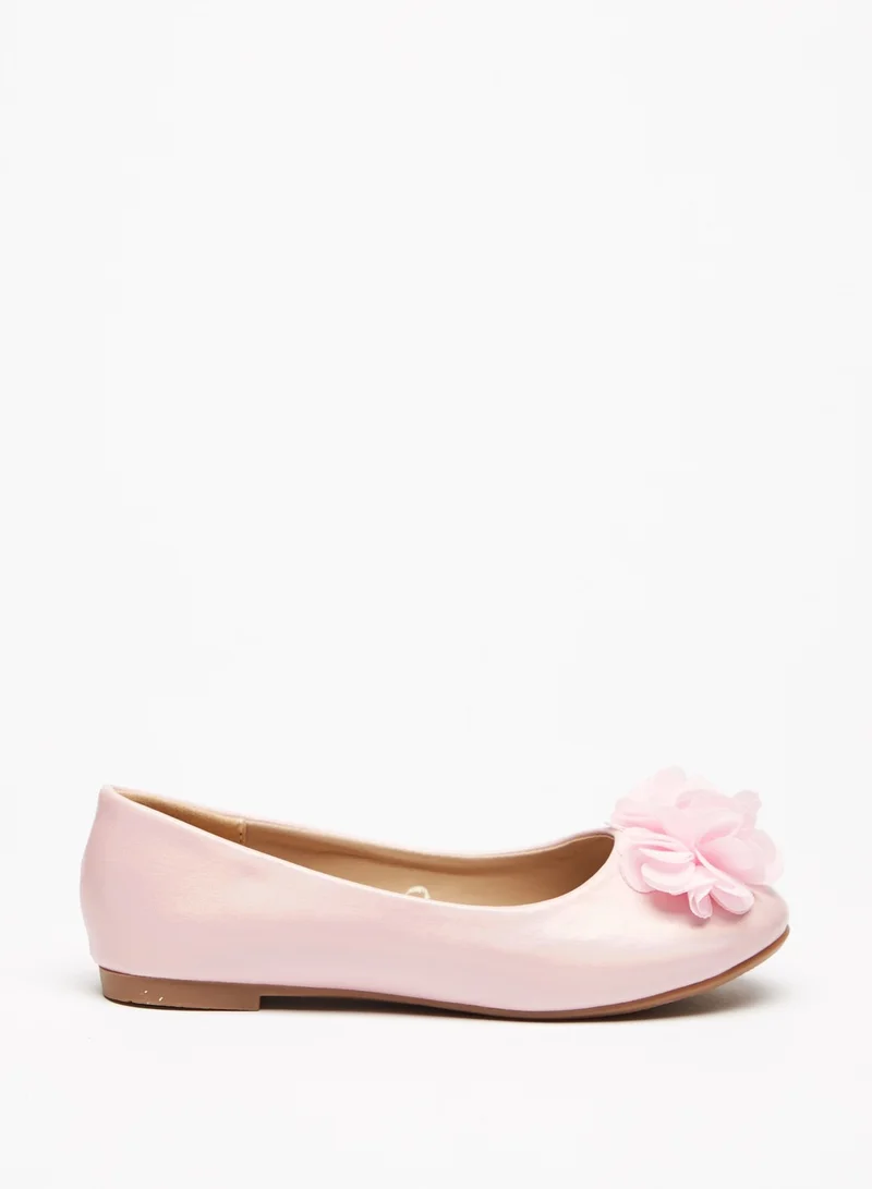 Flora Bella By Shoexpress Girls Flora Bella Applique Detail Slip On Ballerina Shoes Ramadan Collection