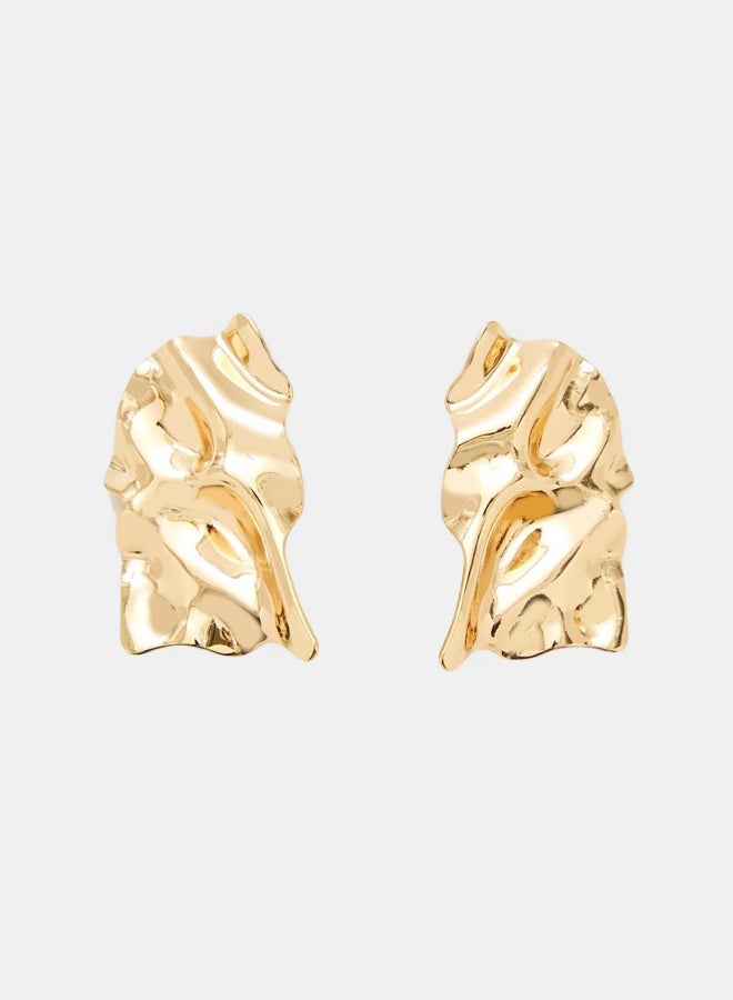 FOREVER 21 Hammered Abstract Drop Earrings  - Image 1