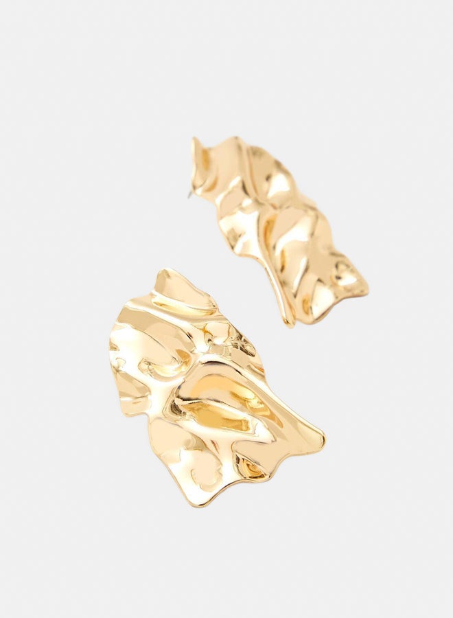FOREVER 21 Hammered Abstract Drop Earrings  - Image 3
